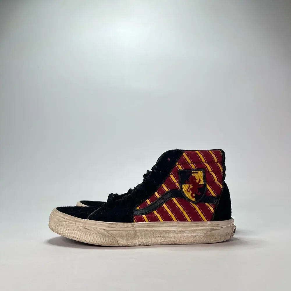 Vans Sk8-Hi x Harry Potter Gryffindor High Top Sneakers 721356 Youth Size 3.5